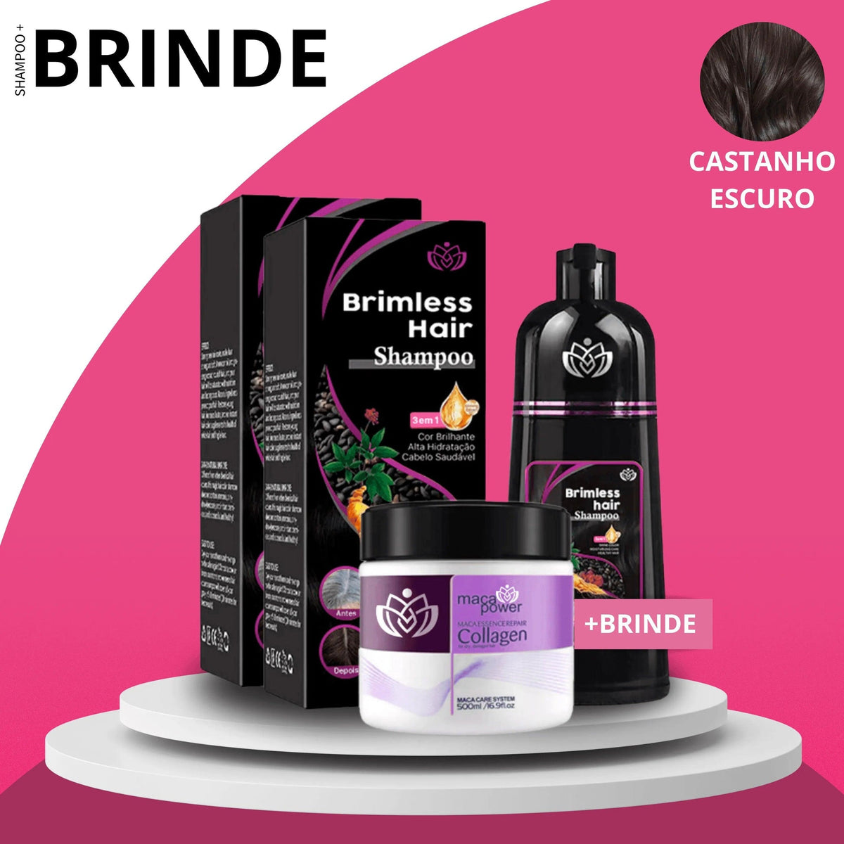 Black Friday Compre 1 e LEVE 2 Shampoo Brimless Botânico 3 em 1 + BRINDE EXCLUSIVO
