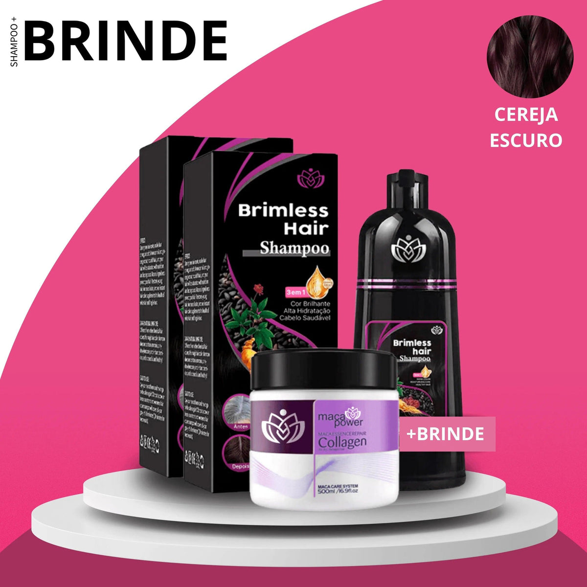 Black Friday Compre 1 e LEVE 2 Shampoo Brimless Botânico 3 em 1 + BRINDE EXCLUSIVO