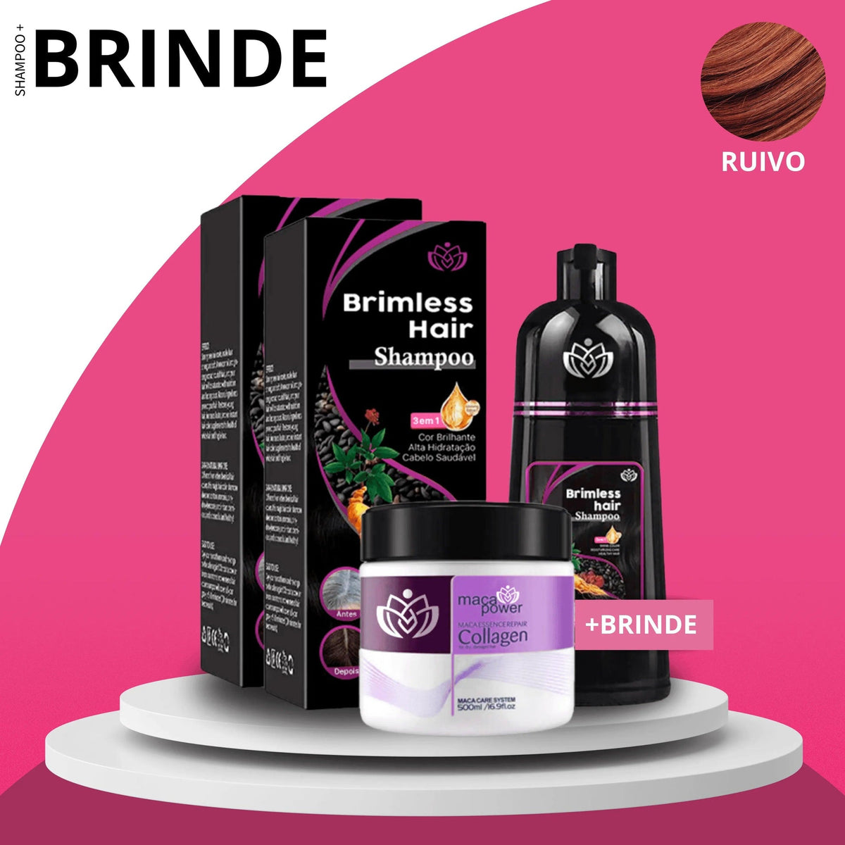 Black Friday Compre 1 e LEVE 2 Shampoo Brimless Botânico 3 em 1 + BRINDE EXCLUSIVO
