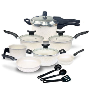 BLACK FRIDAY Jogo de Panelas Antiaderente 10 Peças Panela de Pressão Fechamento Externo 2.5L