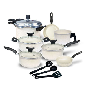 BLACK FRIDAY Jogo de Panelas Antiaderente 10 Peças Panela de Pressão Fechamento Externo 2.5L